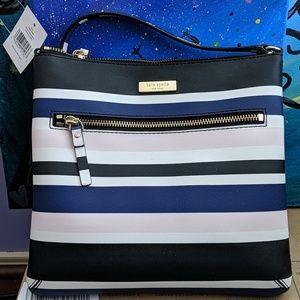 NWT Kate Spade Laurel Way Cruise Stripe Crossbody